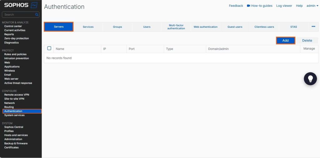 آموزش یکپارچه سازی فایروال Sophos با Active Directory (2)